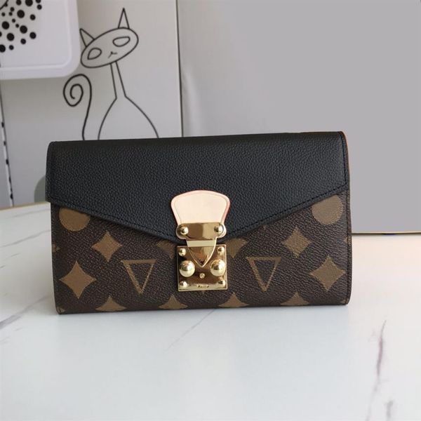 

2021 fashion flowers designer wallets luxurys men women leather bags classic letters key coin purse original box plai193o, Red;black