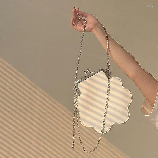 

evening bags mbti cute girly cloud clip handbag ladies 2022 summer fashion versatile crossbody bag for women coin purse with