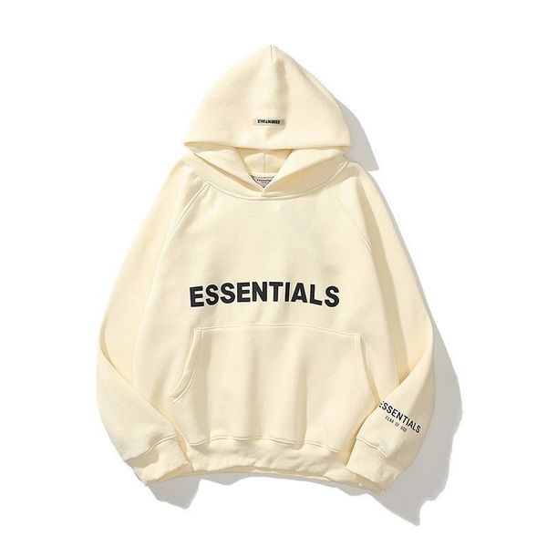 

men's hoodies sweatshirts fall and winter fleece designer luxury mens hoodie fashion sweatshirt plus loose cotton letter printing essen, Black