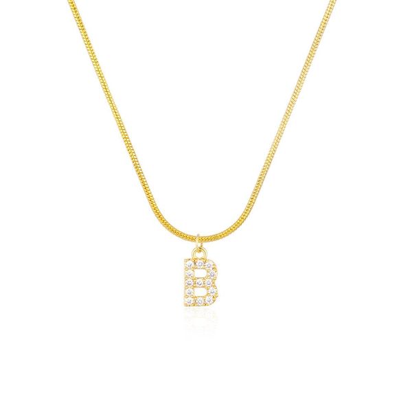 

fashion necklace designer jewelry luxury initials pendant necklace gold chain diamond earrings women bracelet letters party halloween valent, Silver