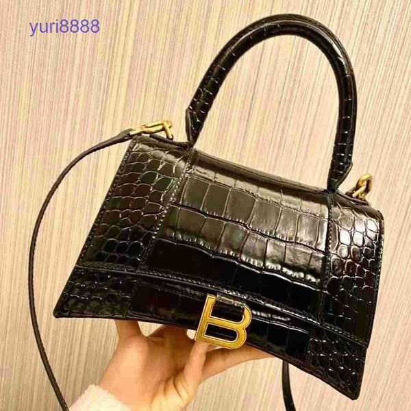 

hourglass bag balenciga shoulder bags price b family crocodile hourglass bag women's hand 2022 new fashion mes