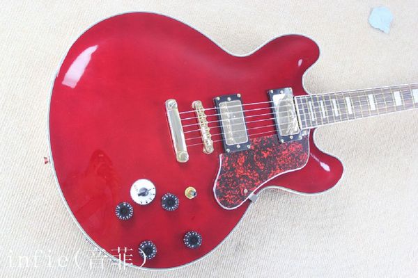 

panel maple red electric guitar jazz bbk guitar hardware new