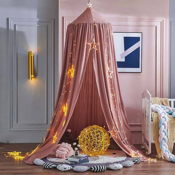 

baby bed crib netting hanging mosquito net dome beds canopy mosquito nets bedcover curtain round tent kids room decor 20220928 e3