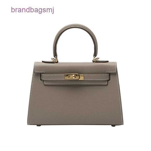 

bags herme second generation mini kelys fashion trend versatile korean version handheld one shoulder crossbody handprint cowhide small weddi