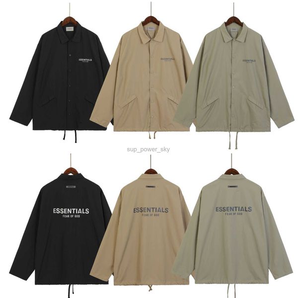 

men's jackets designer essential season 7 jacket button coat menwomens coach jacket fashion jacket, Black;brown