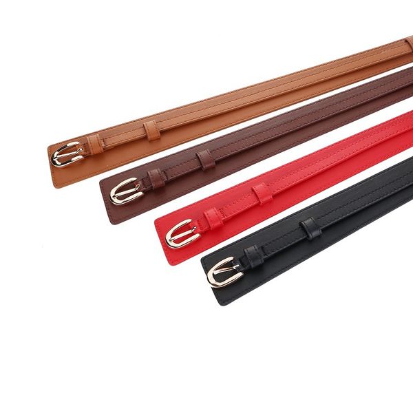 

designer belts for womens genuine leather belt fashion big buckle woman waistband luxury a2563, Black;brown