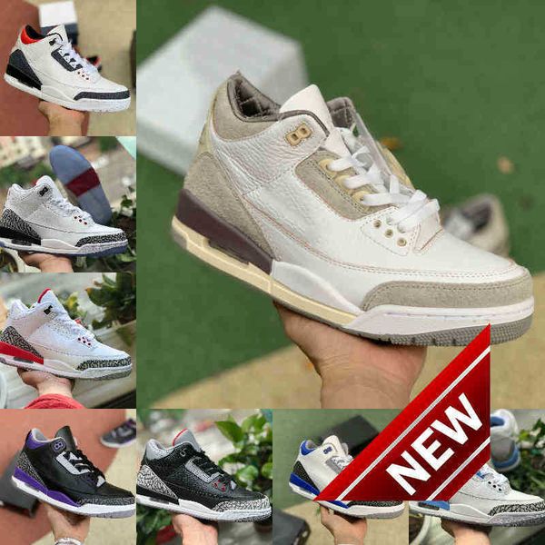 

racer blue 3 3s basketball shoes mens cool grey a ma maniere unc fragment knicks jth jordn cement nrg denim red black cement