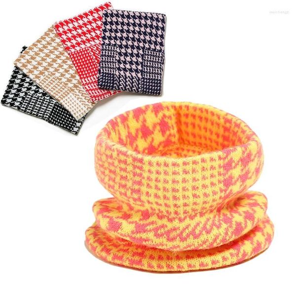 

scarves 2022 knitted neckerchief neck scarf ring snood warm women winter windproof ski hood, Blue;gray