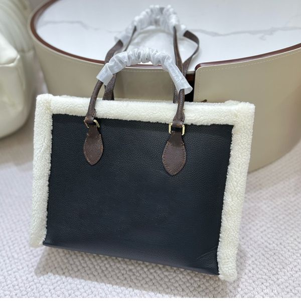 

luxury designer handbag shopping bag ladies the tote bag 2022 woman fashion shoulder bags leather wool crossbody wallets high capacity handb
