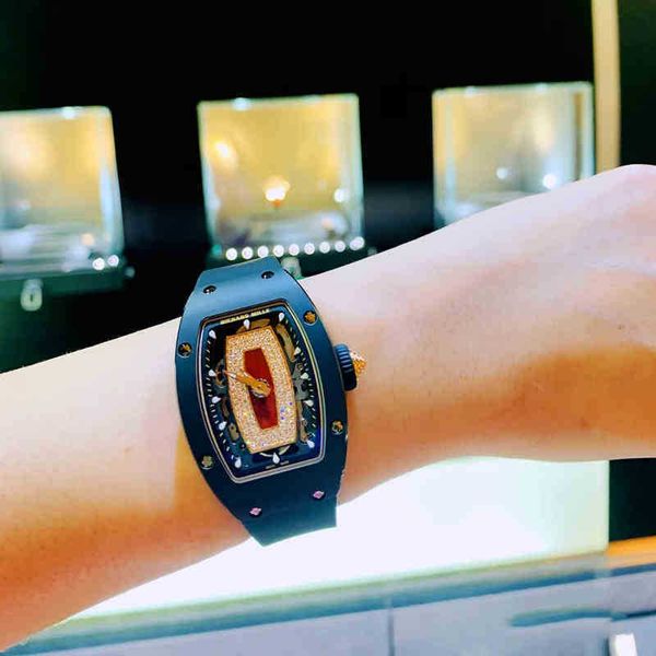 

multi-function superclone luxury mechanics watches richa milles wristwatch fashion watch rm037 lip automatic mechanical r ceramic tape, Slivery;golden