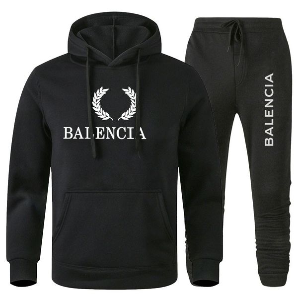 

mens 2 piece tracksuit hoodies jacket hoodie sweatpant suit men pullover hoody fashion streetwear clothes male brand hooded set, Gray