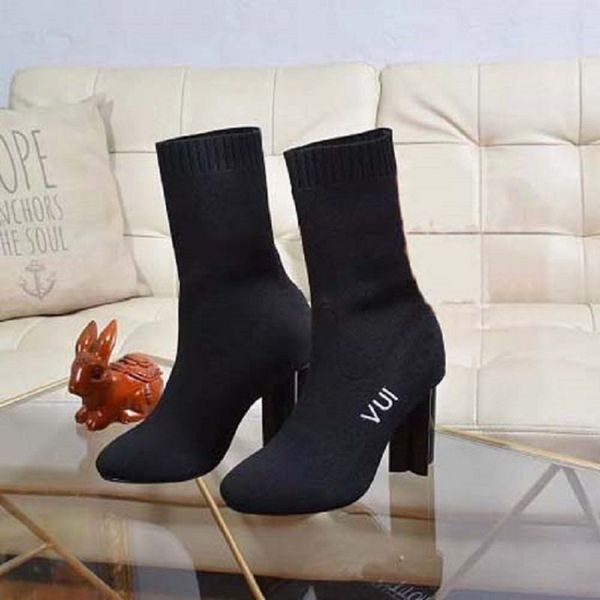 

designer boots luxury brand boot genuine leather martin boots ankle booties woman short boot sneakers trainers slipper sandals by hoe99 019, Black