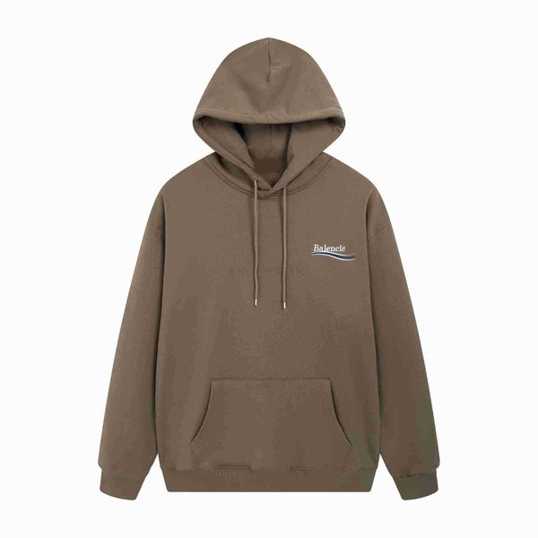

mens hoodies balencaigass designer sweatshirts autumn and winter paris classic cola embroidery hooded long sleeve loose casual hoodie men wo, Black