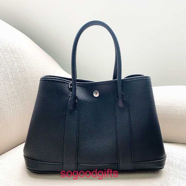 

h ermes handbags garden party bags women crossbody designer tote handbags 2023 new leather litchi pattern baghhs with real logo