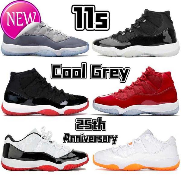 

2022 11 cool grey 11s basketball shoes 25th anniversary low legend university blue concord bred citrus snake light bone mens women j