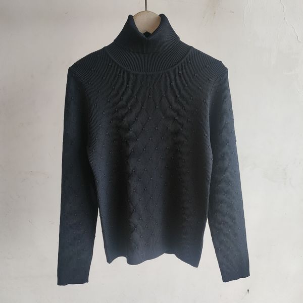 

911 2022 runway summer brand same style sweater crew neck long sleeve pullover black white women's sweaters yiduo, White;black