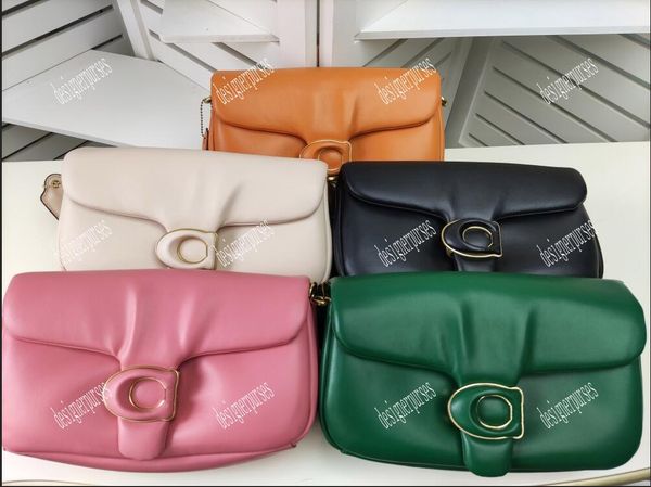 

tz designer bags 5 colors classic logo hardware design pillow tabby shoulder bag soft flap tote bag small fashion messenger bags detachable