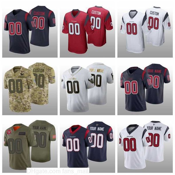 

houston's texans's men custom white vapor limited 100th season woman youth 2019 salute to service men's nfl's jersey s-6, Black;red