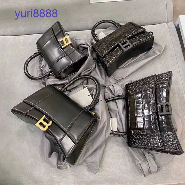 

hourglass bag balenciga shoulder bags price bag leather women's light luxury brand 2022 new versatile one mess