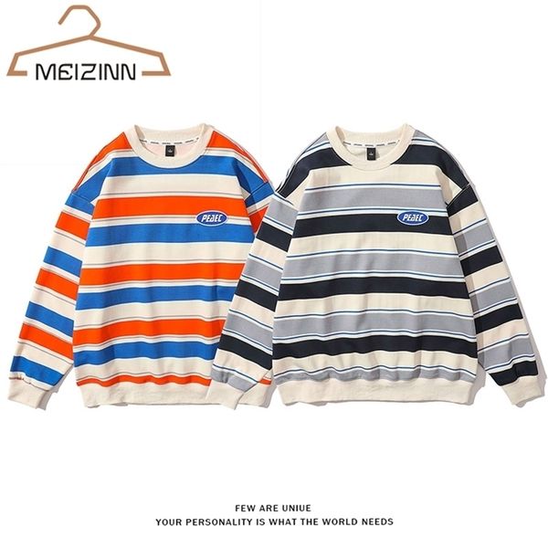 

mens hoodies sweatshirts men oversized sweatshirt spring hip hop streetwear colorful stripes women sweatshirt harajuku couple retro korean h, Black