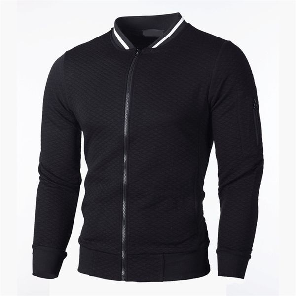 

men's hoodies sweatshirts mrmt brand men's plaid sweatshirts zipper men sweatshirts stand collar for male casual man zipper sweats, Black
