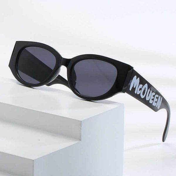 

sunglasses personality trend oval letters sunshade ins net red street sdecorative, White;black