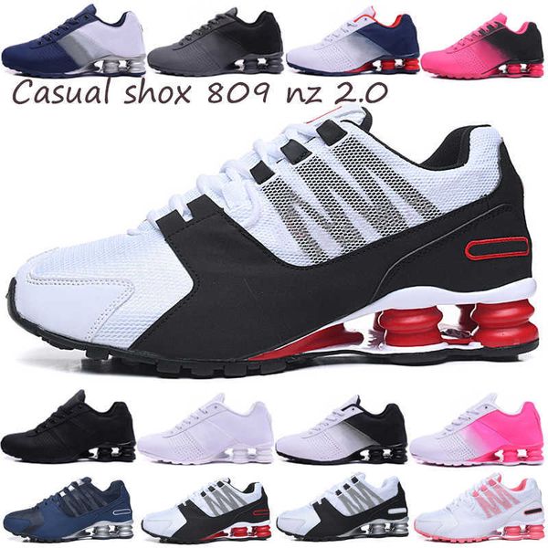 

shoes running sneakers trainers triple white pink black designer men shoxs nz 809