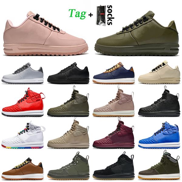 

outdoor jogging sport running shoes with tag socks lunar 1 duckboot triple black gum summit white multi red blue medium army olive canvas wo