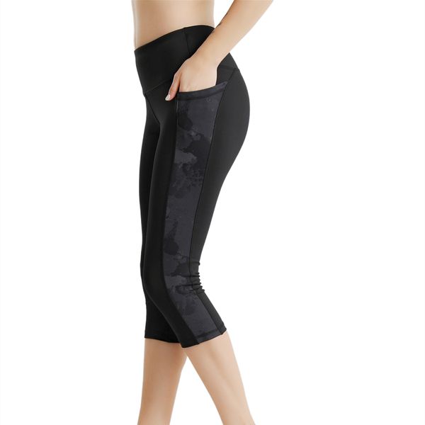 

high waisted yoga pants for women with pockets capri leggings workout leggings capris