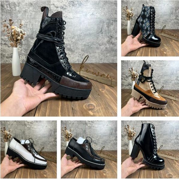 

luxury boots desert boot wonderland boots ankle booties designer star trail signature metropolis silhouette platform leather fashion women, Black