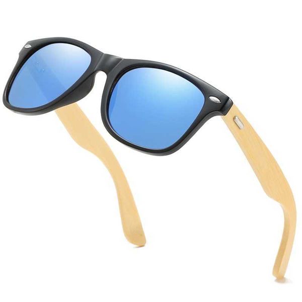 

16 color bamboo men wooden sunglasses women brand designer mirror original wood sun glasses retro de sol masculino 0928, White;black