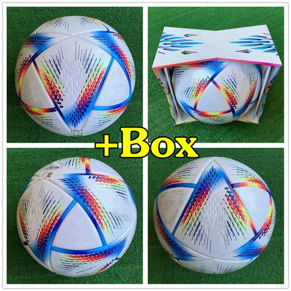 

new 2022 world cup soccer ball size 5 size 4 high-grade nice match football ship the balls without air