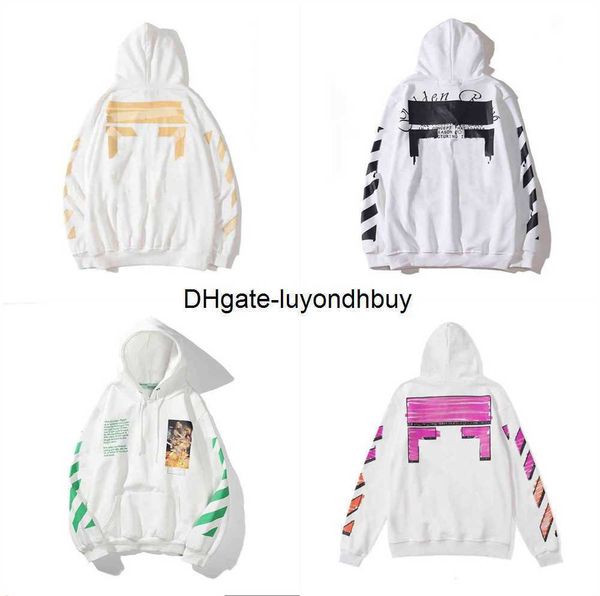 

oil painting off fashion mens hoodies x printed black white hoodie women hooded casual harajuku pullovers streetwear hoody asian size npq0