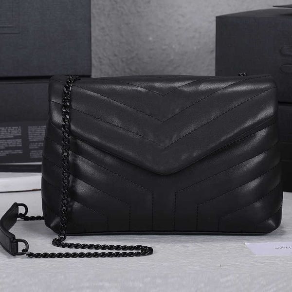 

genuine leather shoulder bags handbags purses women chain totes bag 24cm