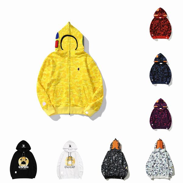 

bapes hoodies men deisigners hoody black and white hooded mix and match hoodie jacket man outdoor jogging loose casual sweatshirts