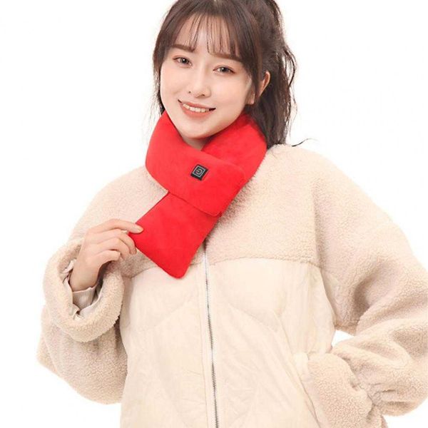 

scarves novel heating neck scarf women solid color korean fashion electric usb clothes accessories y2209, Blue;gray