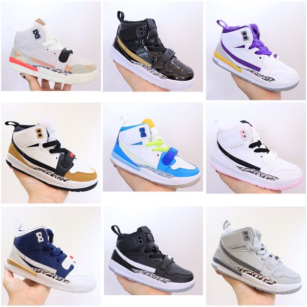 

2022 legacy 312 childrens trainers infants toddler kids mid basketball shoes kid athletic white red athletics shoes for boys girl classic 31, Black