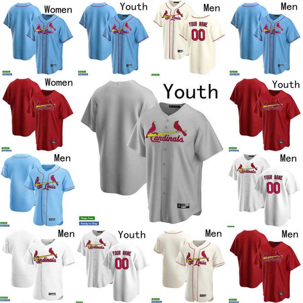 

baseball jerseys baseball jerseys men women youth st. louis''cardinals''4 yadier molina 28 nolan arenado 1 ozzie smith 6, Blue;black