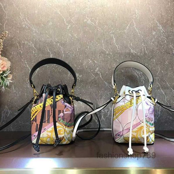 

evening bags tote mini bucket bag purse cross body bags shoulder handbags women old flower canvas leather floral print metal hardware lettem