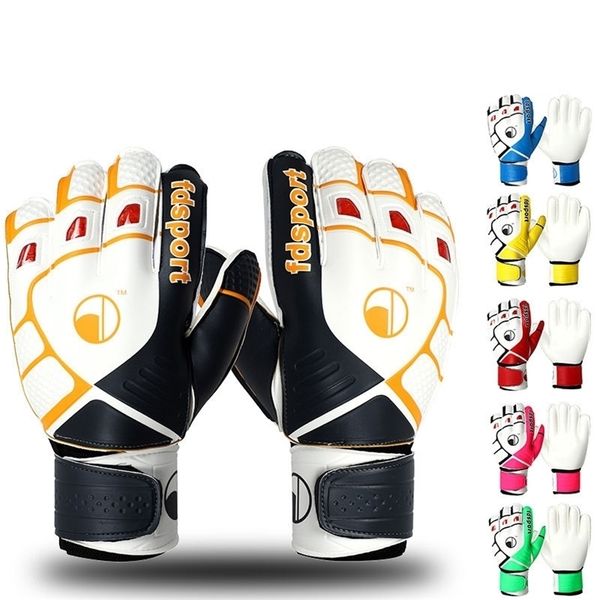 

sports gloves nonslip latex football finger thickened professional goalkeeper wearresistant soccer goalie 220926, Black