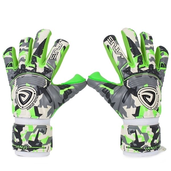 

sports gloves professional goalie with finger protection thickened 4mm latex goalkeeper men soccer football goal keeper 220926, Black