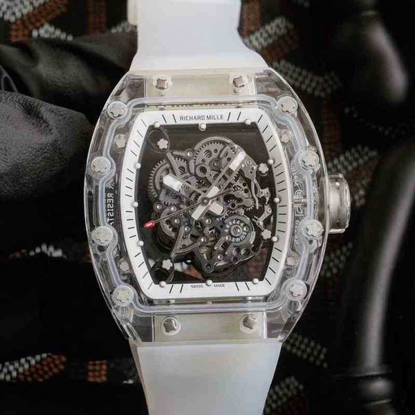 

watches wristwatch designer luxury mens mechanics watch richa milles wristwatch business leisure rm35-02 fully automatic mechanical crystal, Slivery;golden