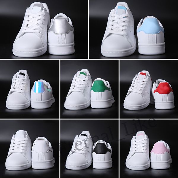 

women men outdoor casual shoes fashion smith sneakers 80s leather sport classic flats shoe size 36-44