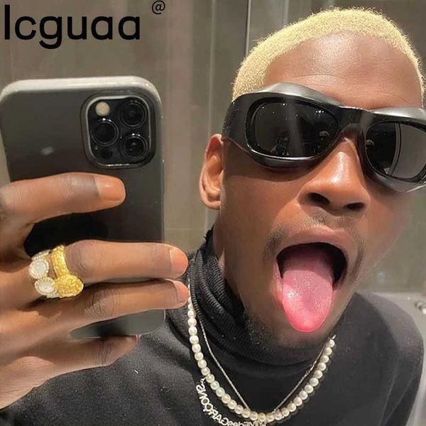 

steampunk cycling y2k sunglasses women oversize sport sun glasses for men sports goggles sunglass occhiali da sole donna 0928, White;black