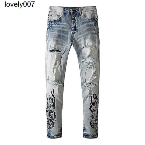 

dsigner men's jeans men's fashion men amirs micro elastic large size fashion youth fashion men's jeans trousers, Blue