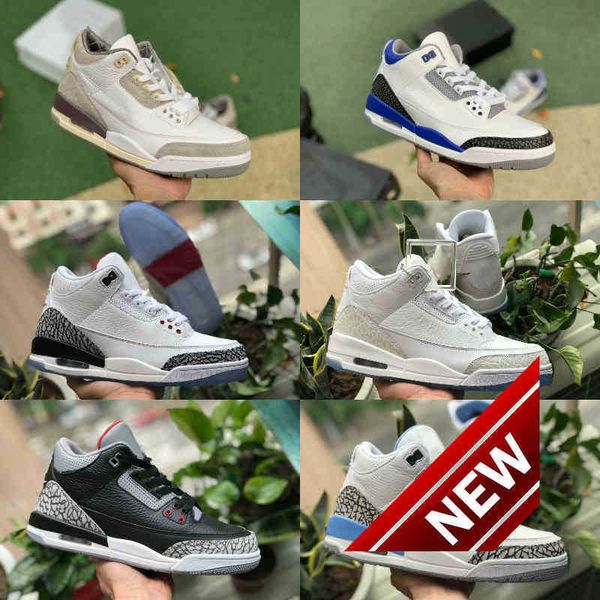 

jumpman racer blue 3 3s basketball shoes mens cool grey a ma maniere unc fragment knicks throw line jordn court purple black cement