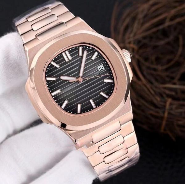 

multi-color men watch automatic machinery black green rose gold quality sports calendar 2813 movement watches stainless steel luminous water, Slivery;brown