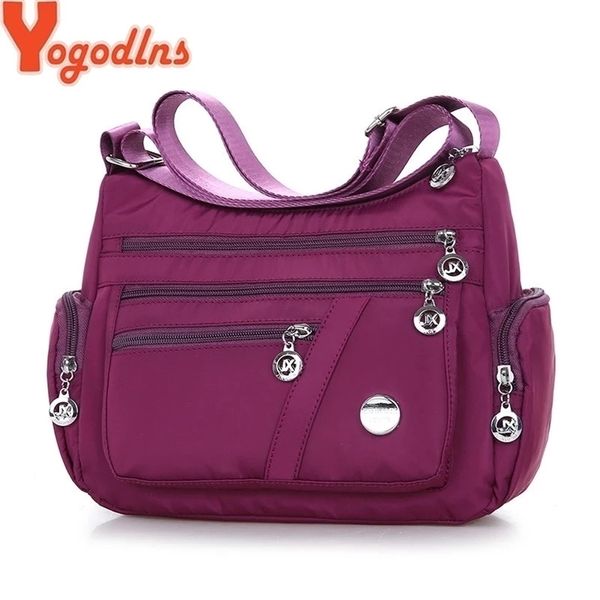 

evening bags yogodlns oxford waterproof shoulder women casual crossbody multifunction shopping handbag large capacity messenger 220927