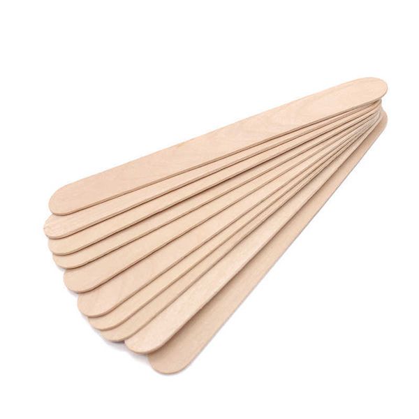 

10pcs/bag other hair removal items disposable wooden waxing spatulas tongue depressor hairs removal wax coating stick beauty health tool vtm