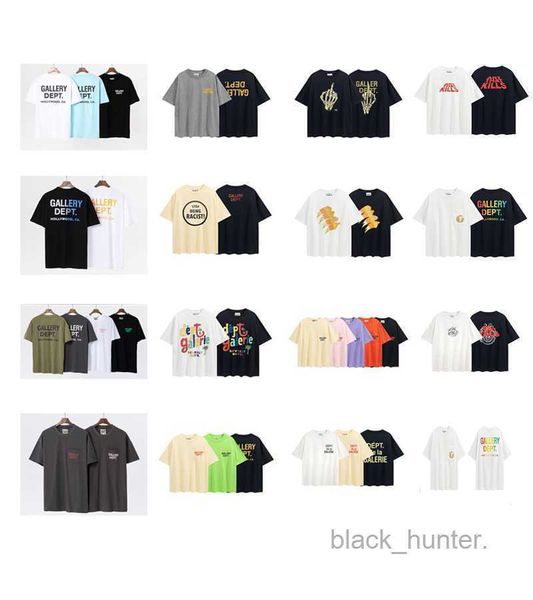 

mens t-shirts galery dept designer tee fashion hip hop loose fit small chest pocket letter print short sleeve series, White;black